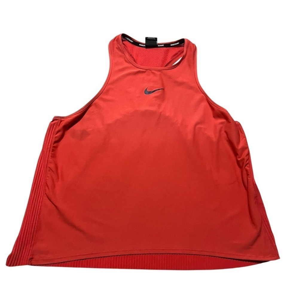 Nike Court Bright Red Sports Tank Size Large Tennis Running Pickleball